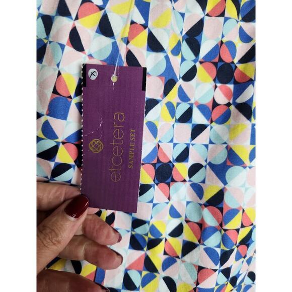 Etcetera Geometric print pencil skirt nwt sz 8 colorful Careerwear professional - Picture 9 of 12